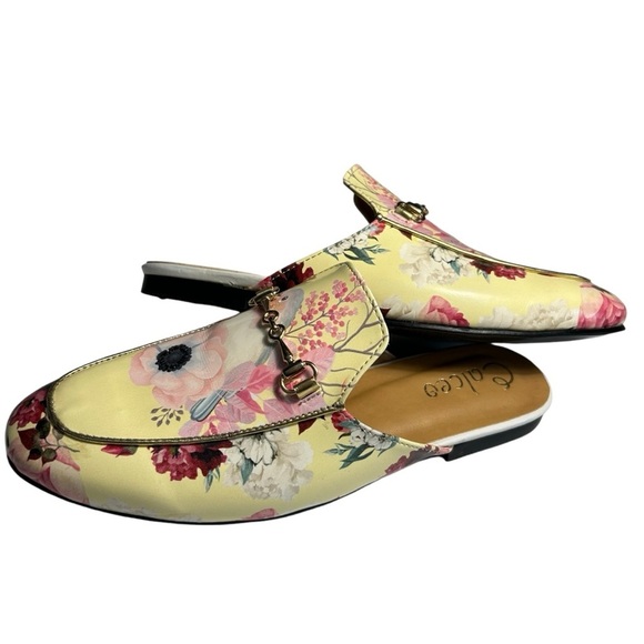 Calceo Shoes - Calceo Yellow Bird Slip On Loafers Flats Sz EU 37 Sz 6.5